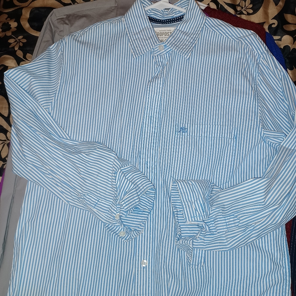 Aeropostale long sleeve button down shirt